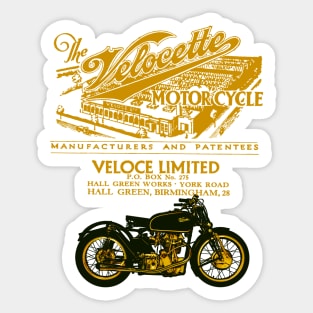 Velocette Motorcycle Company Caferacers Sticker